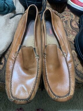 Rockport Brown Leather Slip-On Moccasin Loafers